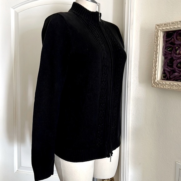 French Laundry Sport~Zip Cable Sweater / Host Pick - Picture 3 of 9